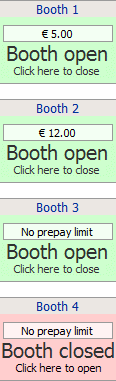 Booths open